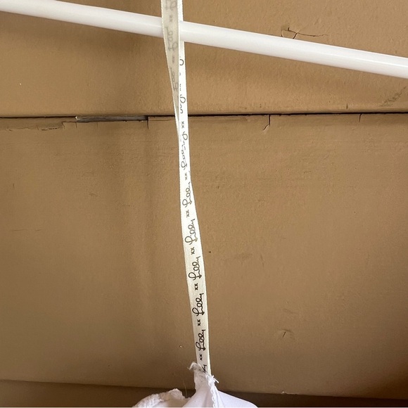 Lilly Pulitzer Matteo One Shoulder Top SZ S Sea Urchin Terry Lace - Picture 3 of 9